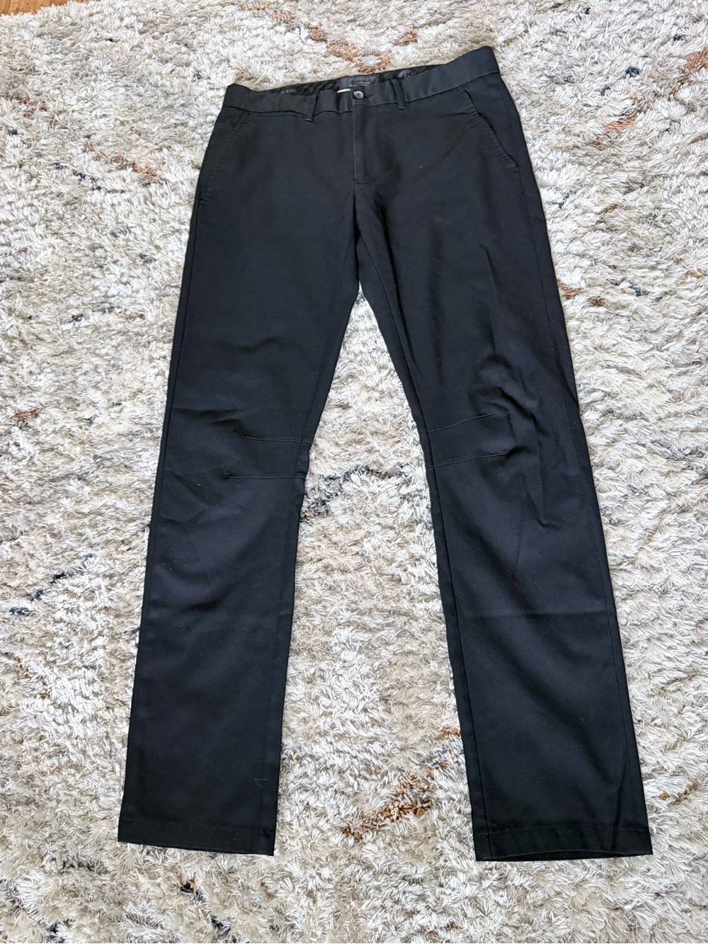 Zara Black Slim Straight Chinos